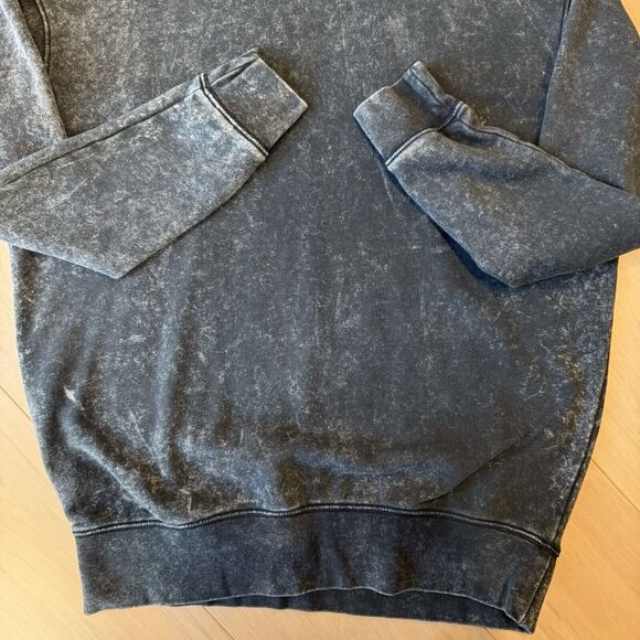 Nike Center Swoosh Hoodie Women's XS Black Stone Wash Pullover Travis Scott - Picture 5 of 9